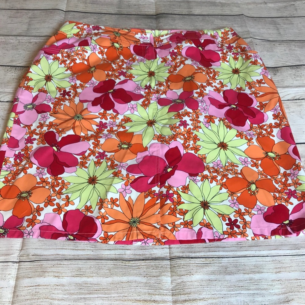 Talbots floral skirt